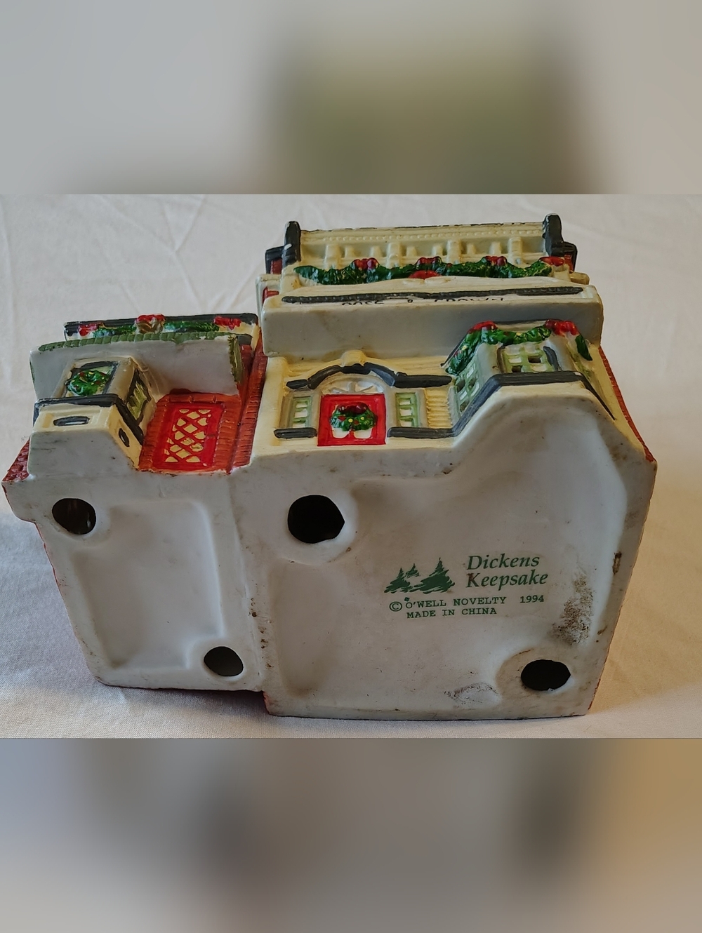 Dickens Keepsake Rose & Crown 1994 O'well Novelty Christmas Building & Pub - Picture 6 of 9